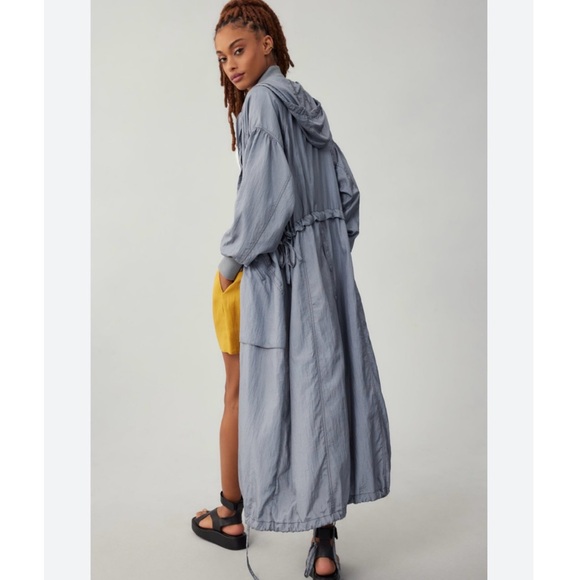 DAILY PRACTICE BY ANTHROPOLOGIE LIGHTWEIGHT DRAWSTRING LONG JACKET - Large - Picture 3 of 10